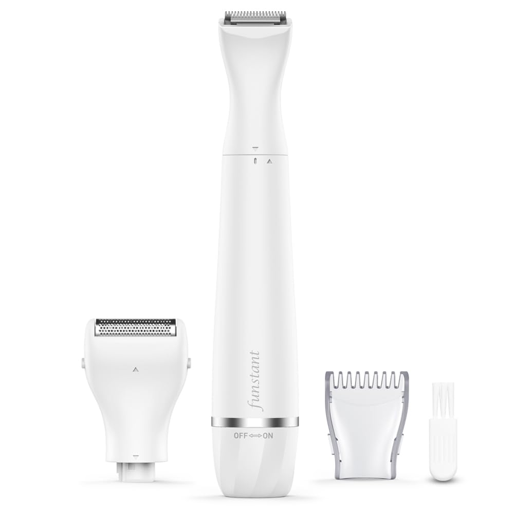 Intimrasierer Damen 2-in-1, Bikini Trimmer mit Präzisionstrimmer und Folienrasierer, Für Intimbereic