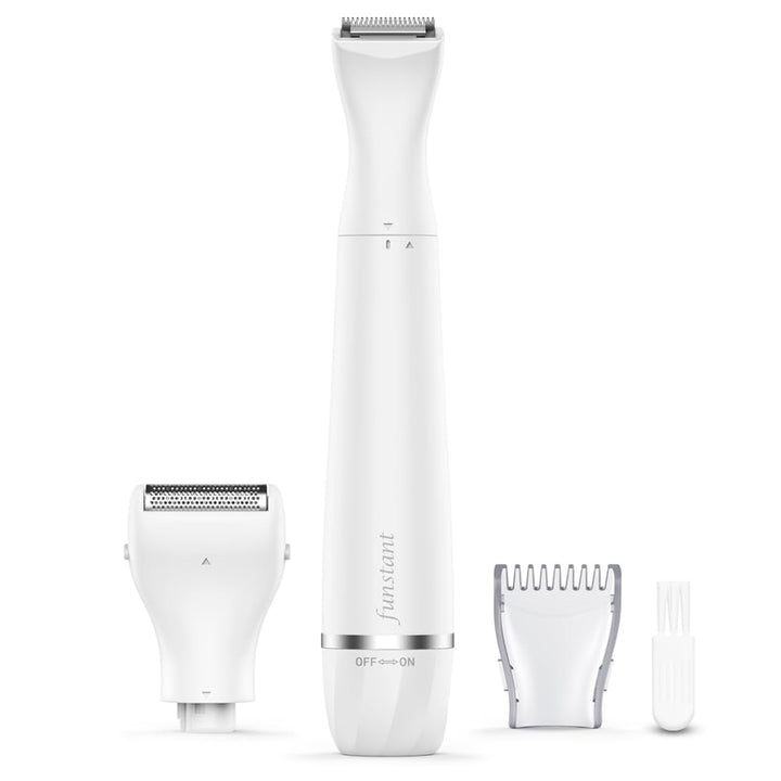 Intimrasierer Damen 2-in-1, Bikini Trimmer mit Präzisionstrimmer und Folienrasierer, Für Intimbereic