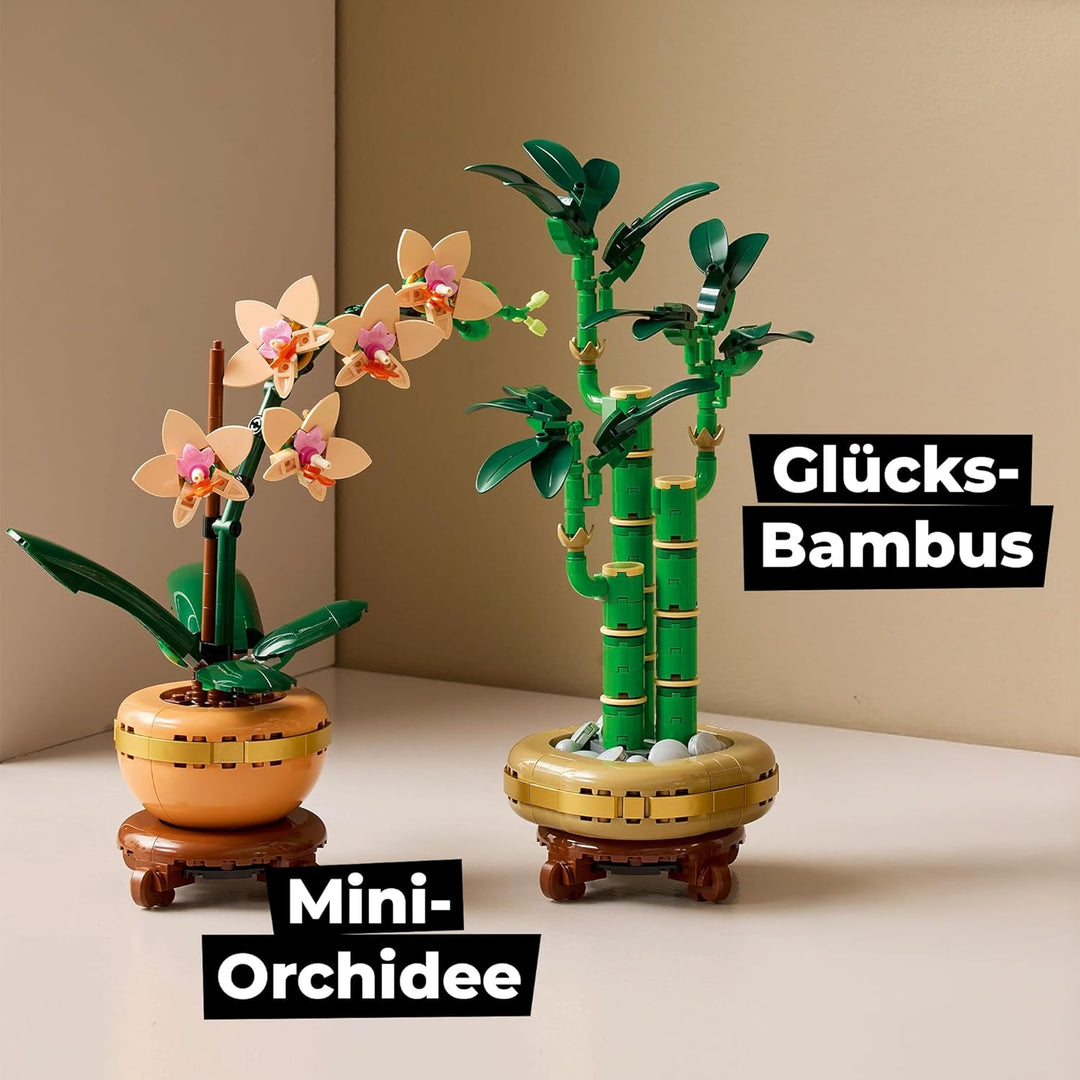Lego Bambus & Mini Orchidee (10343, 10344), Lego Blumen Neuheiten Kombi – Zwei Lego Icons Blumen als