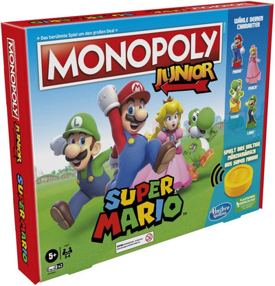 Hasbro Brettspiel Monopoly Junior Super Mario Edition für Kinder ab 5 Jahren Spielen Sie in The Mush