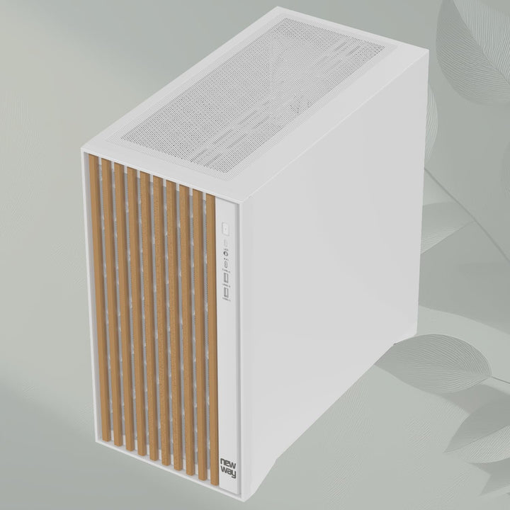 2024 Neu - NW1 PC-Gehäuse aus Holz - Mittlere Tower kompatibel mit ATX/Micro-ATX/ITX – Typ C USB – L