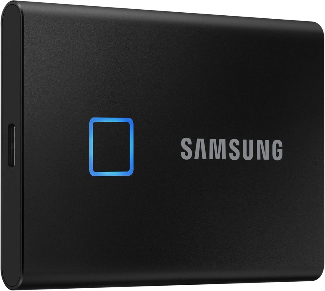 Samsung Portable SSD T7 Touch, 2 TB, USB 3.2 Gen.2, 1.050 MB/s Lesen, 1.000 MB/s Schreiben, Externe