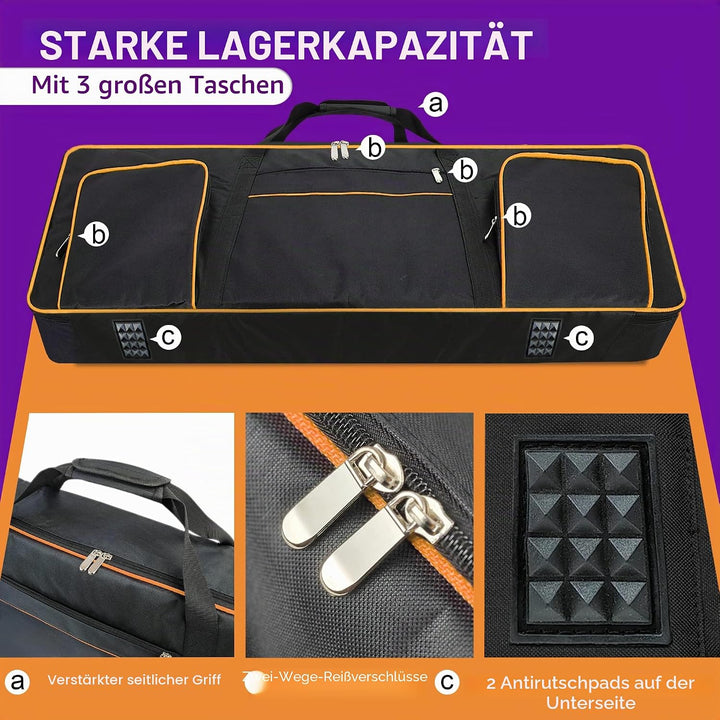 Gigbag mit 61 Tasten, tragbare, langlebige Tastatur, Klavier, wasserdicht, 600D-Oxford-Gewebe mit 10