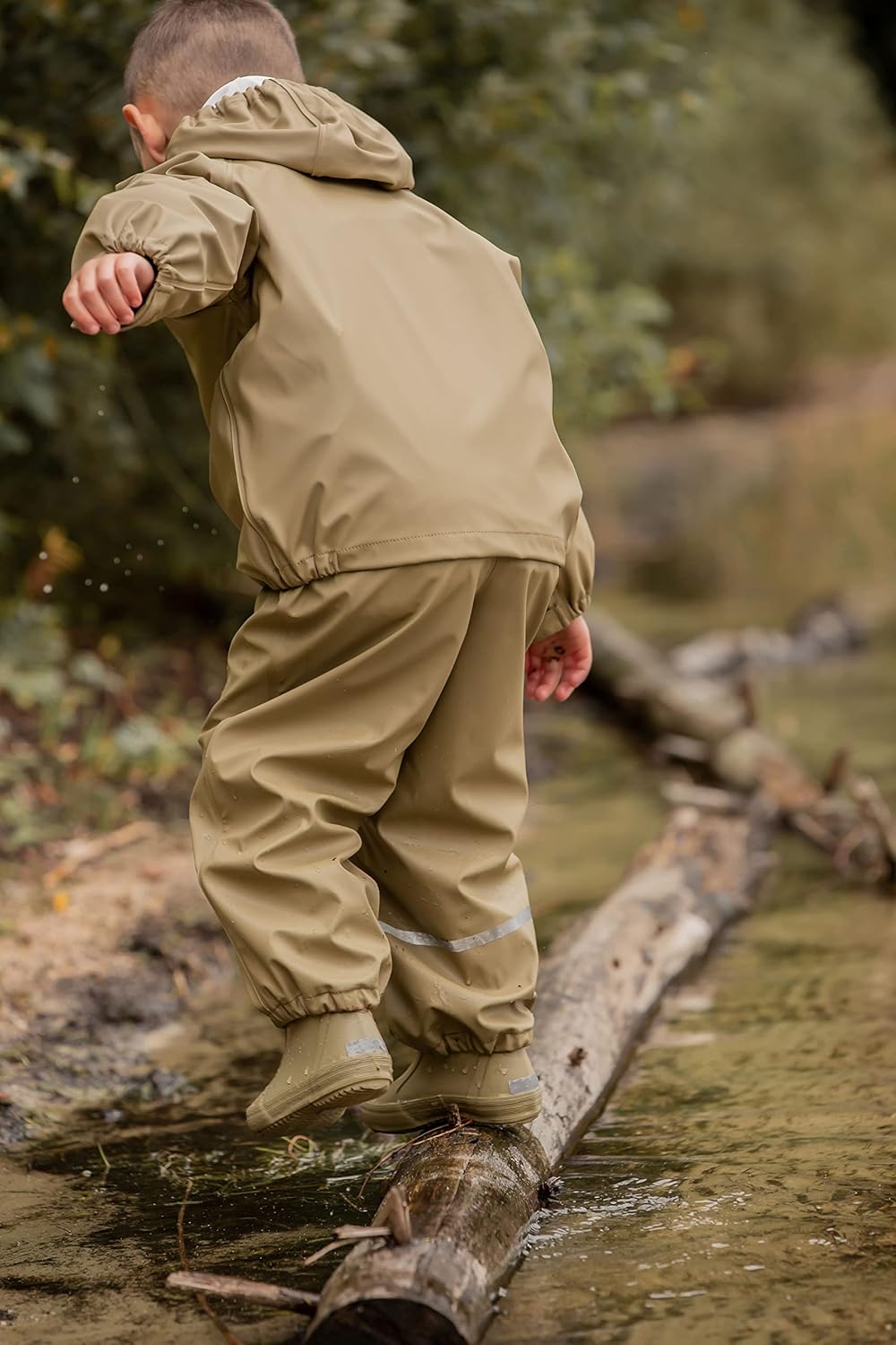 Celavi Unisex Basic Pu Rain Suit Regenjacke 100 Khaki, 100 Khaki