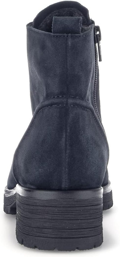 Gabor Damen Schnürstiefeletten, Frauen Schnürboots,Wechselfussbett 37 EU Blau Dark Blue, 37 EU Blau