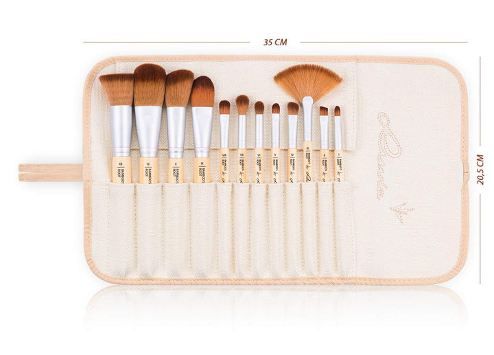 Vegane Kosmetik Pinsel, Luvia Cosmetics, 12 Make-Up Schminkpinsel Im Pinsel-Set, Für Sensible Haut,