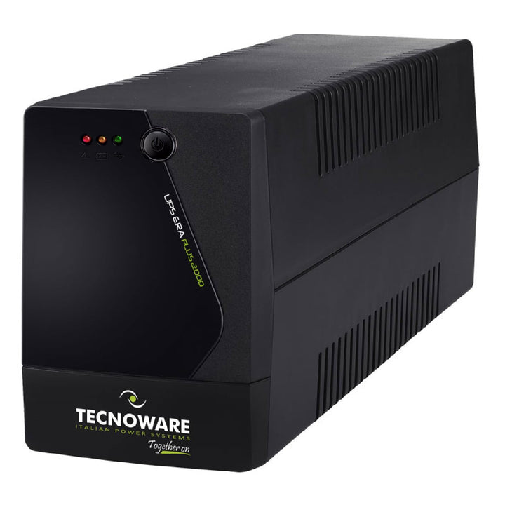 Tecnoware UPS 2000VA für PC/Modem, NICHT für Gaming/Konsole, ERA PLUS USV, 6 IEC, Software, Schutz v