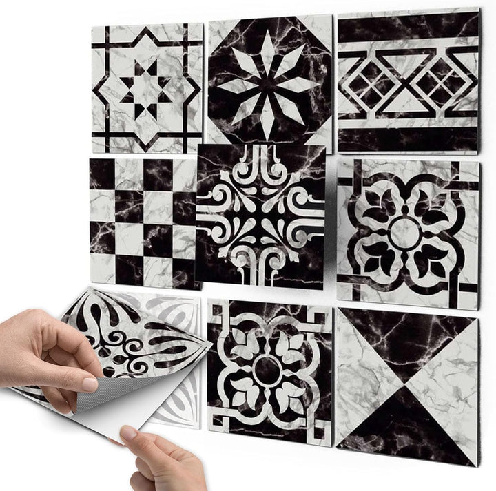 Fliesen Dekoration Klebefliesen - CREATISTO Fliesensticker Vinyl I Fliesen renovieren u. dekorieren
