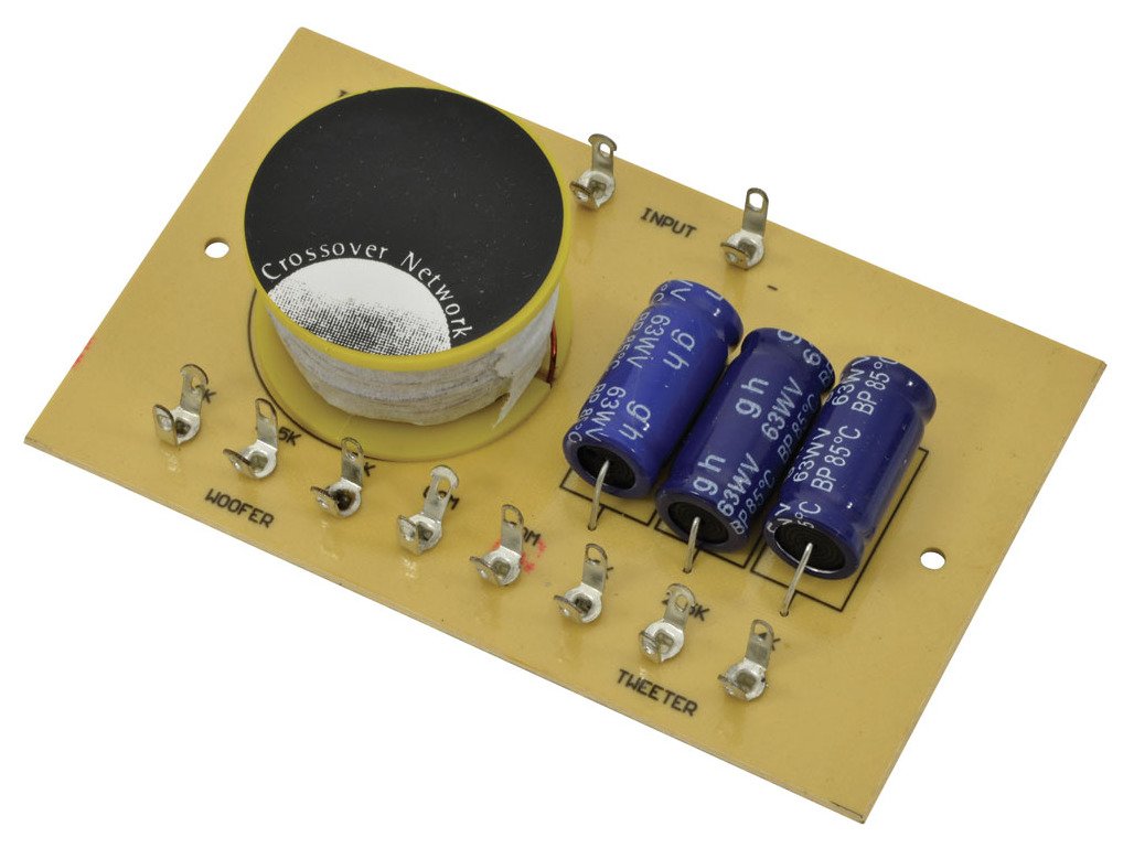 2-Wege Crossover 6 dB, 8 Ohm, 100 W, 2/2,5/4 kHz 6 dB, 8 Ohm, 100 W, 2 / 2,5 / 4 kHz, 6 dB, 8 Ohm, 1