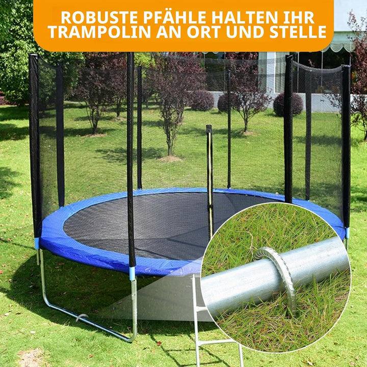 Trampolinpfähle Anker Hochwind-Strapazierfähiges Trampolinanker-Set U-Typ, scharfe Enden, Sicherheit
