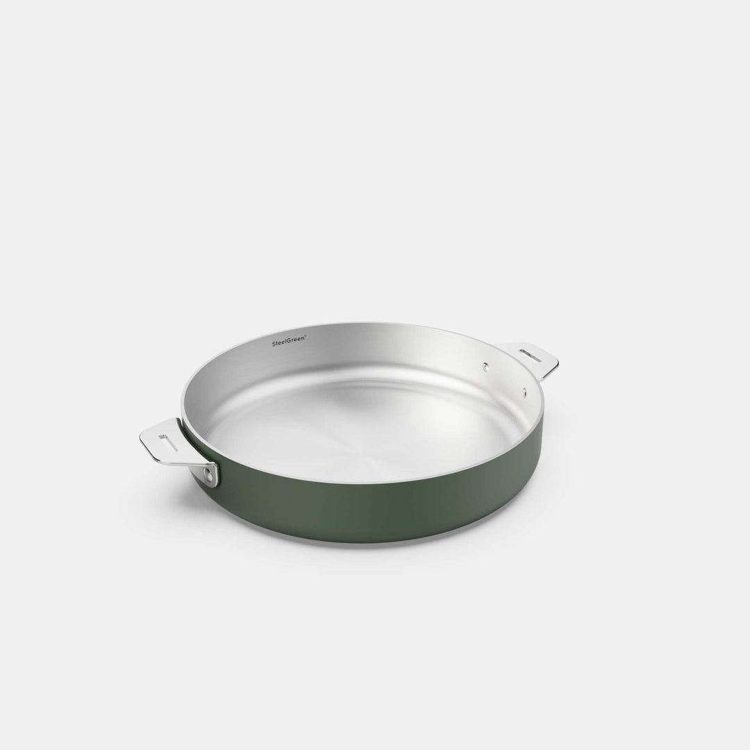 COOKUT La Merveilleuse Bratpfanne, Edelstahl, 24 cm, Fichte