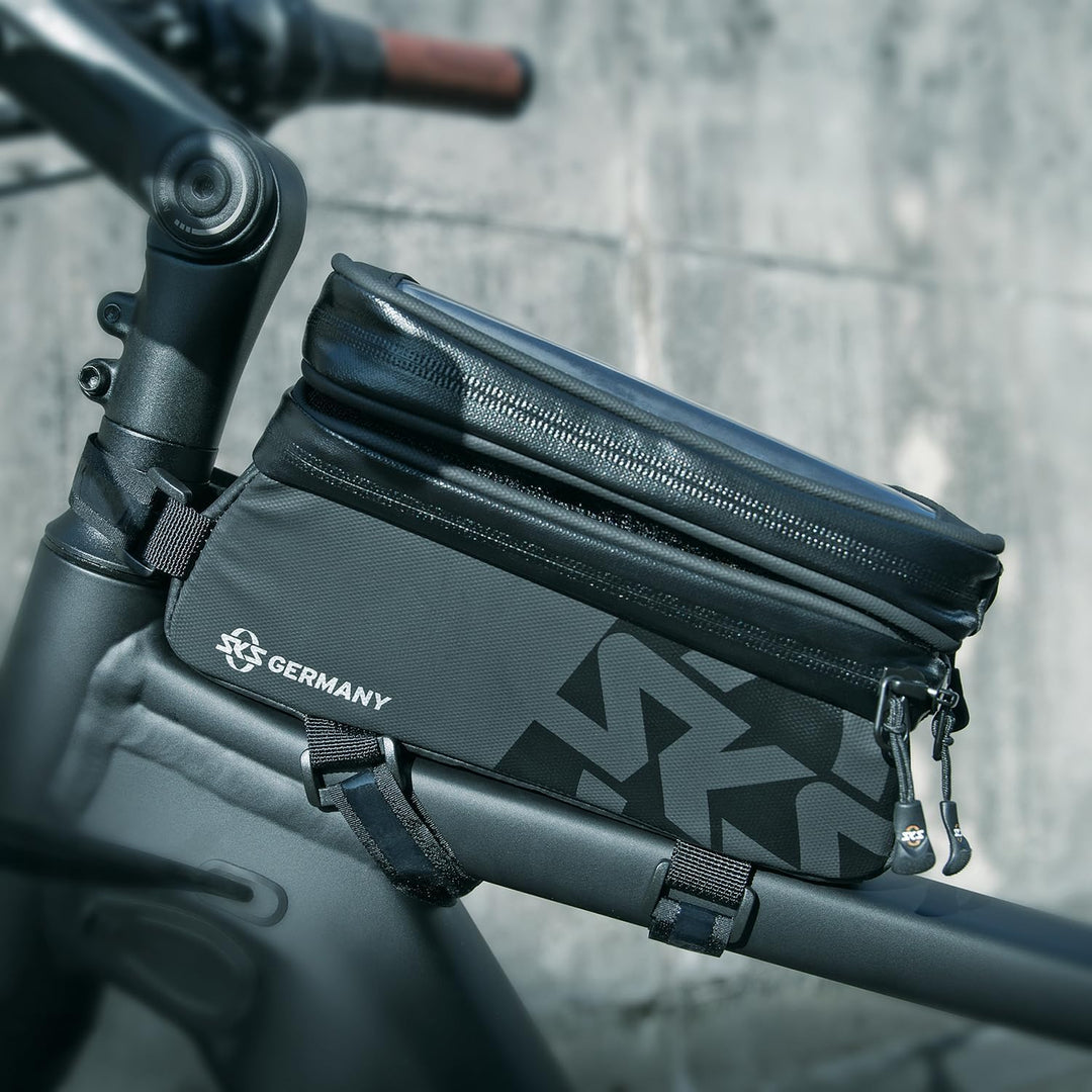 SKS GERMANY EXPLORER Fahrradtasche, Fahrradzubehör (Satteltasche aus gummiertem, wasserabweisendem G