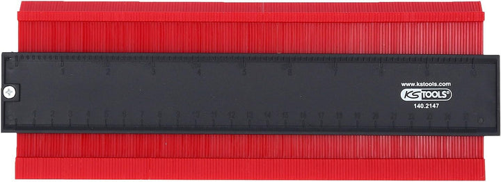KS Tools 140.2147 Konturen-Lehre, Kunststoff, 250 mm lang