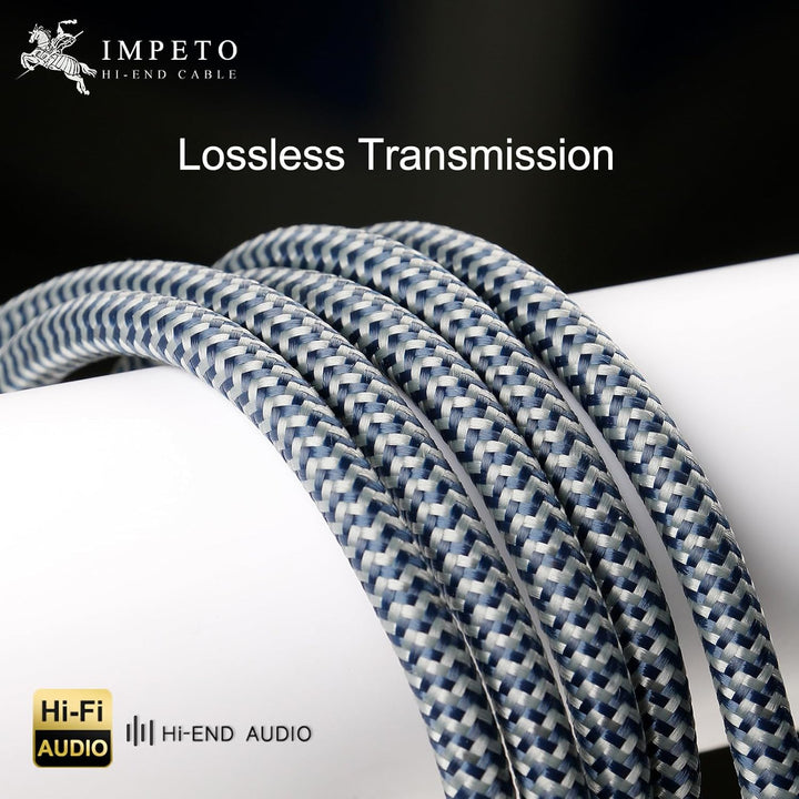 Impeto Mini Toslink Optisches Audiokabel[2m] mit LWL Störsignalschutz (Mini-Toslink auf Toslink, dig