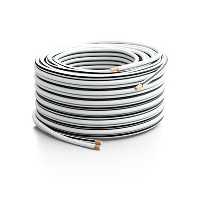 deleyCON 50m Lautsprecherkabel 2x 4,0mm² Boxenkabel CCA Kupferüberzogenes Aluminium 2x56x0,30mm Litz