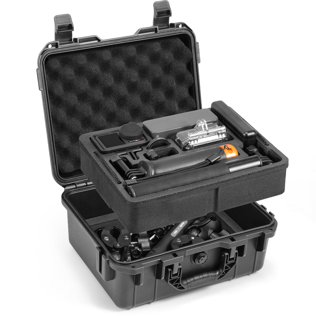 AMAZEAR Wasserdichter Tragetasche Für DJI Osmo Action 5 Pro/Action 4 Case, Action5 Pro Doppel Koffer
