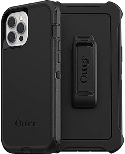 OtterBox Defender Serie Displaylose Schutzhülle für iPhone 12 Pro Max – Schwarz Schwarz Etui, Schwar
