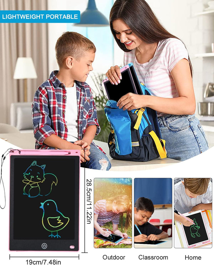 2 Stück LCD Schreibtafel Zeichenbrett Bildschirm 12 Zoll Maltafel zaubertafel Umweltfreundlich Helle