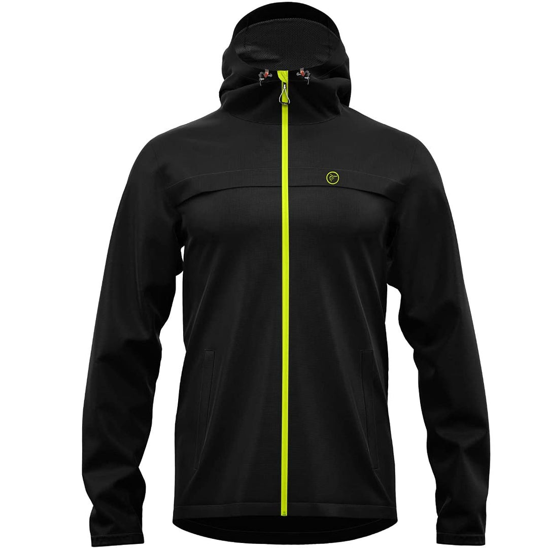 Red Elk Agua-Jacke, wind- und wasserabweisend, leicht, kompakt, Schwarz-L