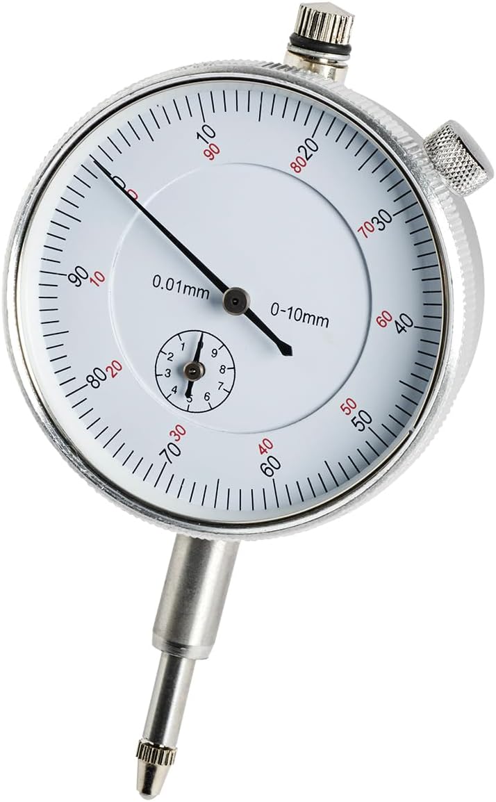 WABECO Magnet-Messstativ mit Einzelklemmung und Messuhr, Präzisions-Messstativ mit Magnetfuss, Feinm