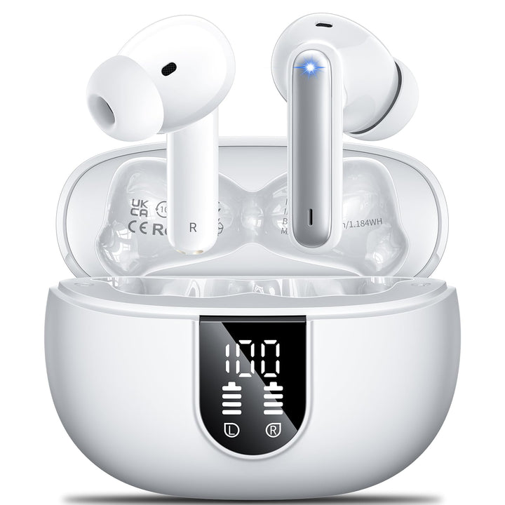 Bluetooth Kopfhörer,Kopfhörer Kabellos Bluetooth 5.3 Sport In Ear Kopfhörer LED Anzeige 42 std Spiel