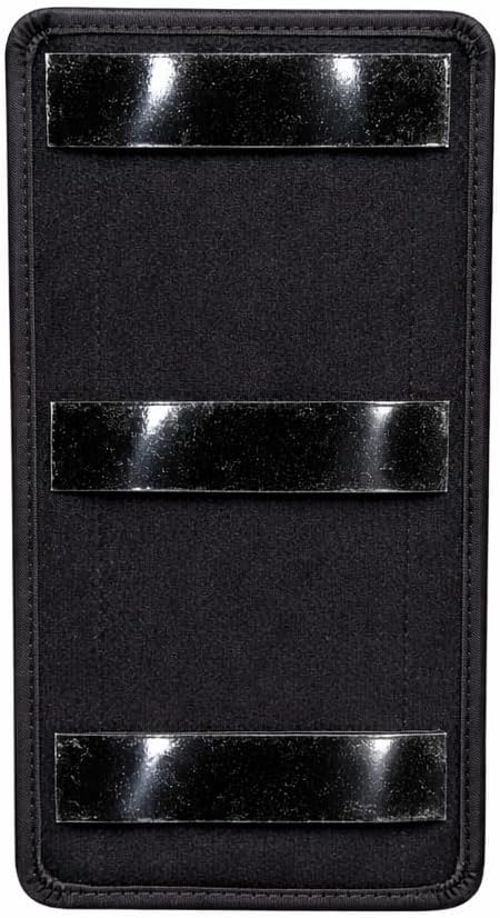 Steirische Harmonika Bassbodenleder Variante 3 + Ledereinsatz, schwarz