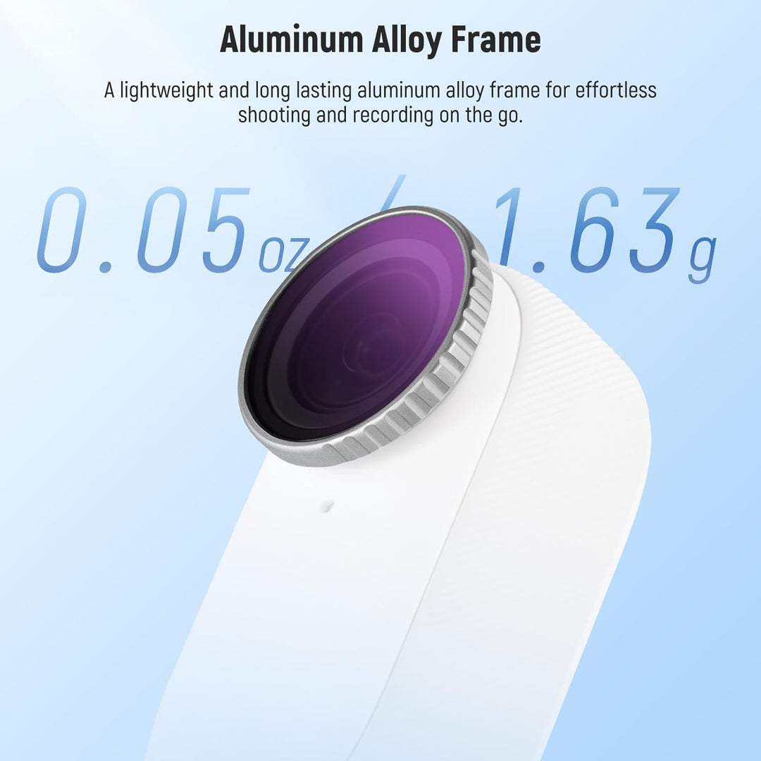 NEEWER ND-Filter-Set, kompatibel mit Insta360 GO 3S, UV+CPL+ND8+ND16+ND32+ND64 Filtern, Action-Kamer
