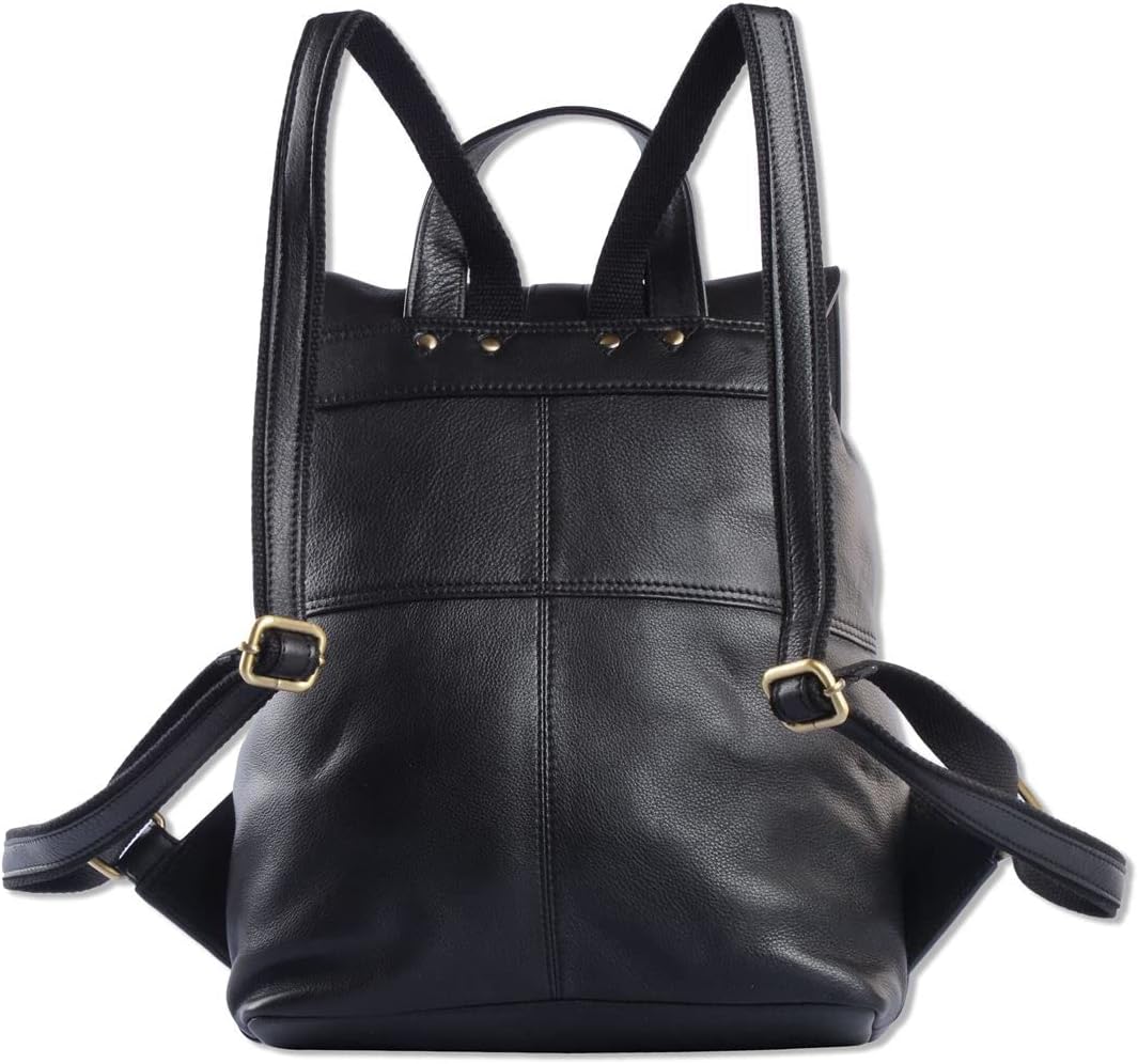 WILD WOODS | Rucksack Herren Damen Unisex Leder Schulrucksack Fahrradrucksack Wanderrucksack Lederru
