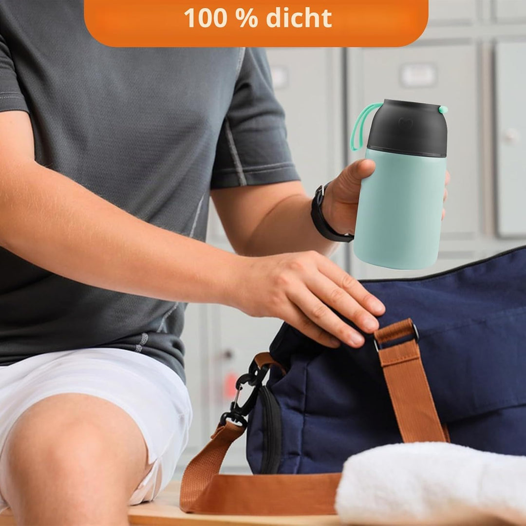 Thermobehälter für Essen 650ml, Edelstahl Warmhaltebehälter Speisegefäss, Lunchbox, Suppenbehälter A