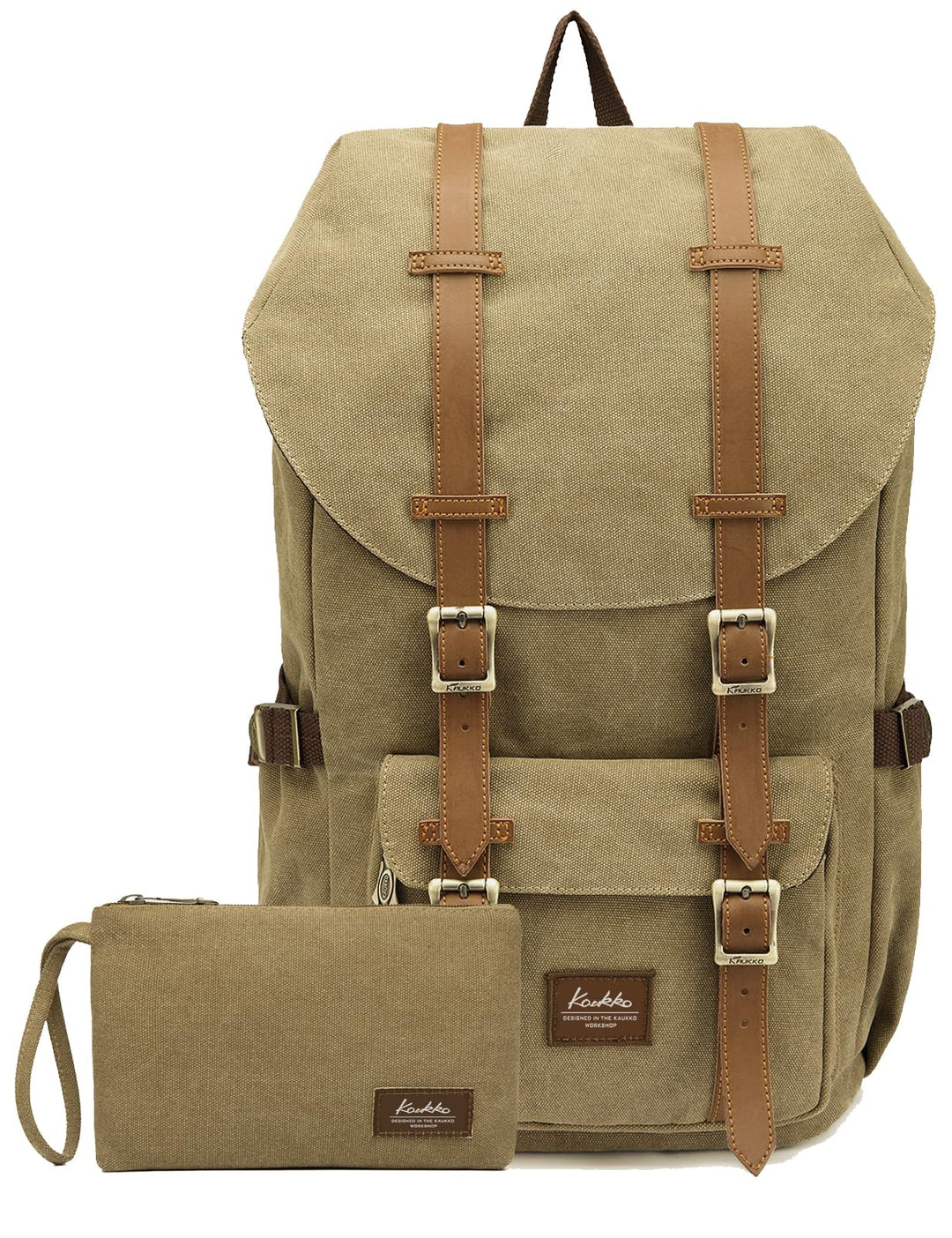 KAUKKO Unisex Ep5 Rucksack 45 x 27 x 17cm (HxBxT) (Ckhaki 2pcs), 45 x 27 x 17cm (HxBxT) (Ckhaki 2pcs