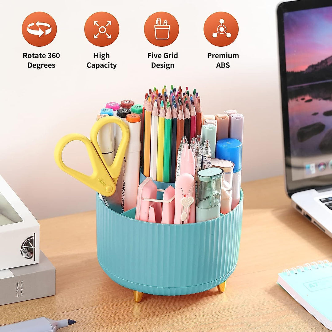 360 Grad Drehbarer Kosmetikorganizer, 2 Stück Make Up Organizer Lidschattenpinsel Lippenstift Etui,
