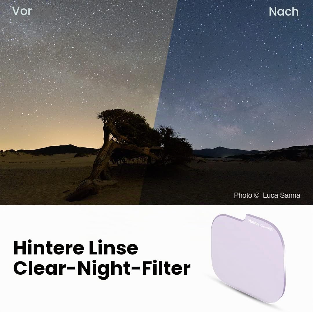 Haida Neutraler Nachtfilter für Rückobjektiv für Sony/Sigma/Nikon Z Objektiv Für Sony/Sigma/Nikon Z