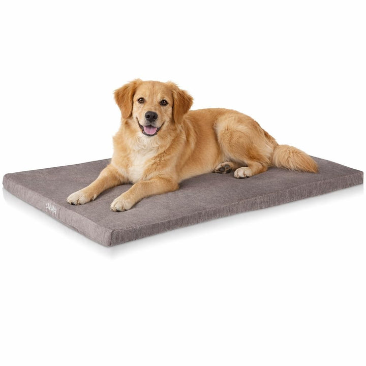 ONVAYA® Hundekissen orthopädisch aus Memory Foam | 95 Grad waschbar | grau | Grösse S-XXL | Hundebet