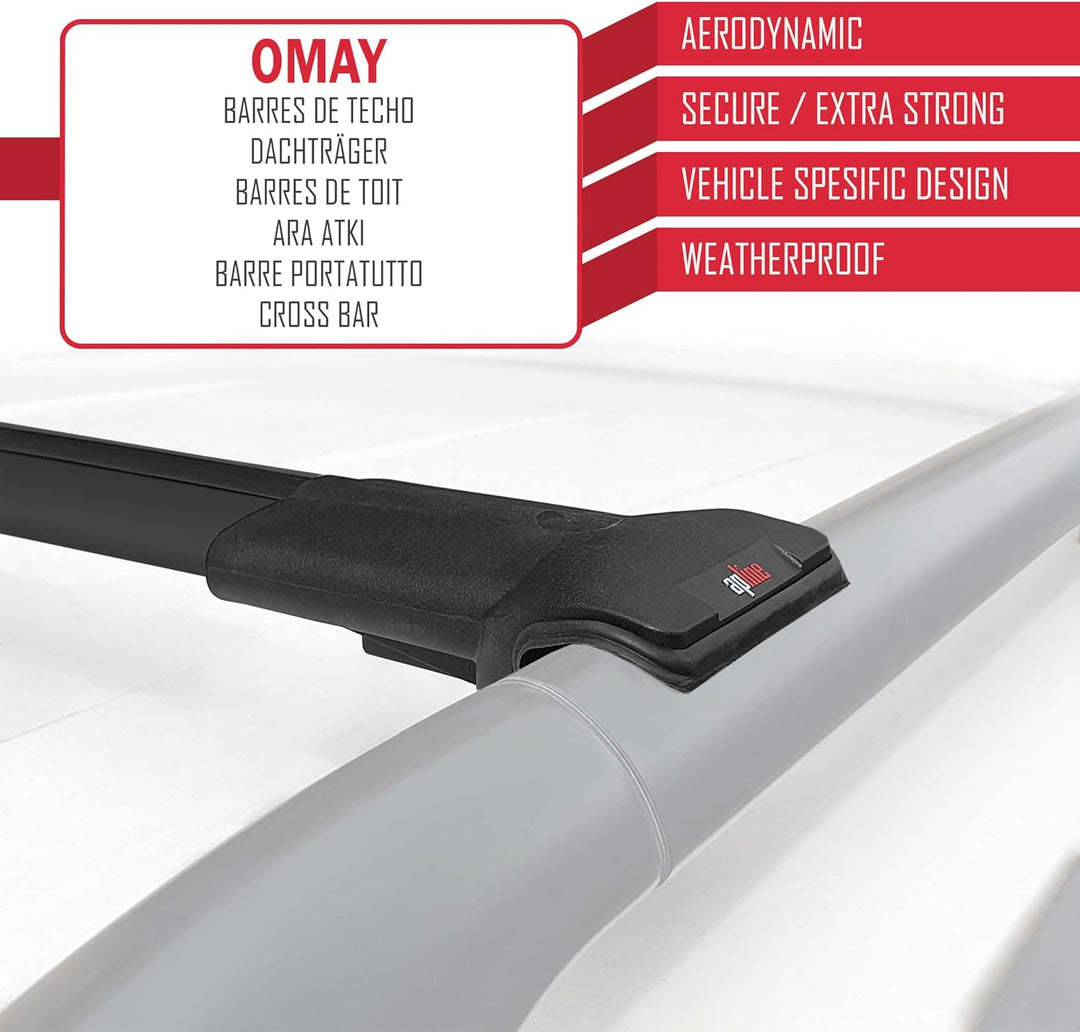 RE&AR Tuning Kompatibel mit Dacia Duster 2014-2018 Relingträger Fly Modell Dachträger Gepackträger S