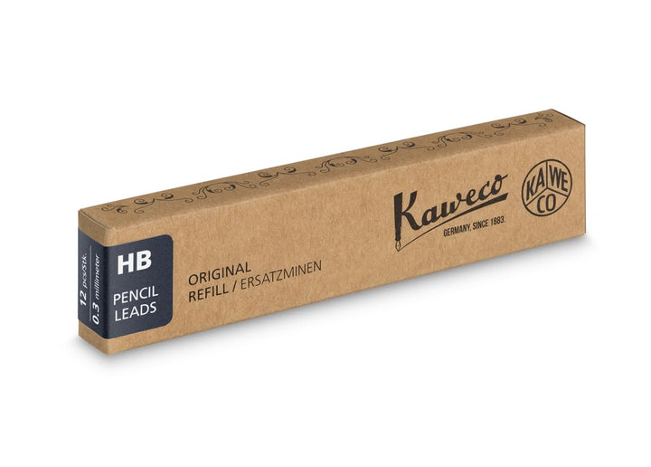 Kaweco Graphitminen 0.3 mm Schwarz HB 12 Stück I Ersatz-Bleistiftminen für Druckbleistift oder Drehb