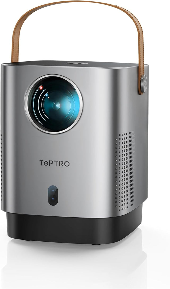 Mini Beamer 1080P Full HD WiFi Bluetooth, 13000 Lumen Klein Tragbarer Beamer, TOPTRO LED Heimkino Vi