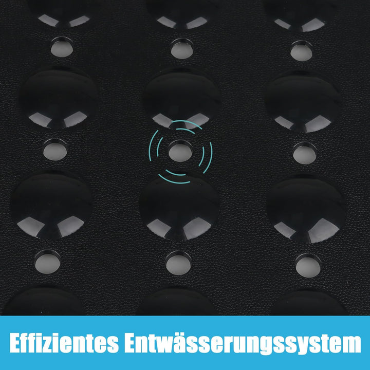 Duschmatte rutschfest 80x80cm Duscheinlage, Antirutschmatte mit Saugnäpfe für Dusche oder Badewanne,