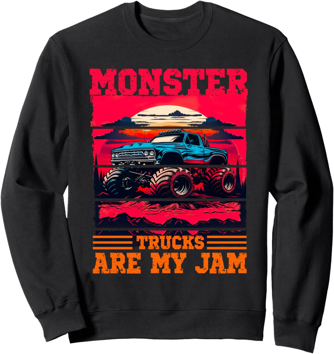 Monster Trucks Are My Jam für Männer und Jungen Sweatshirt