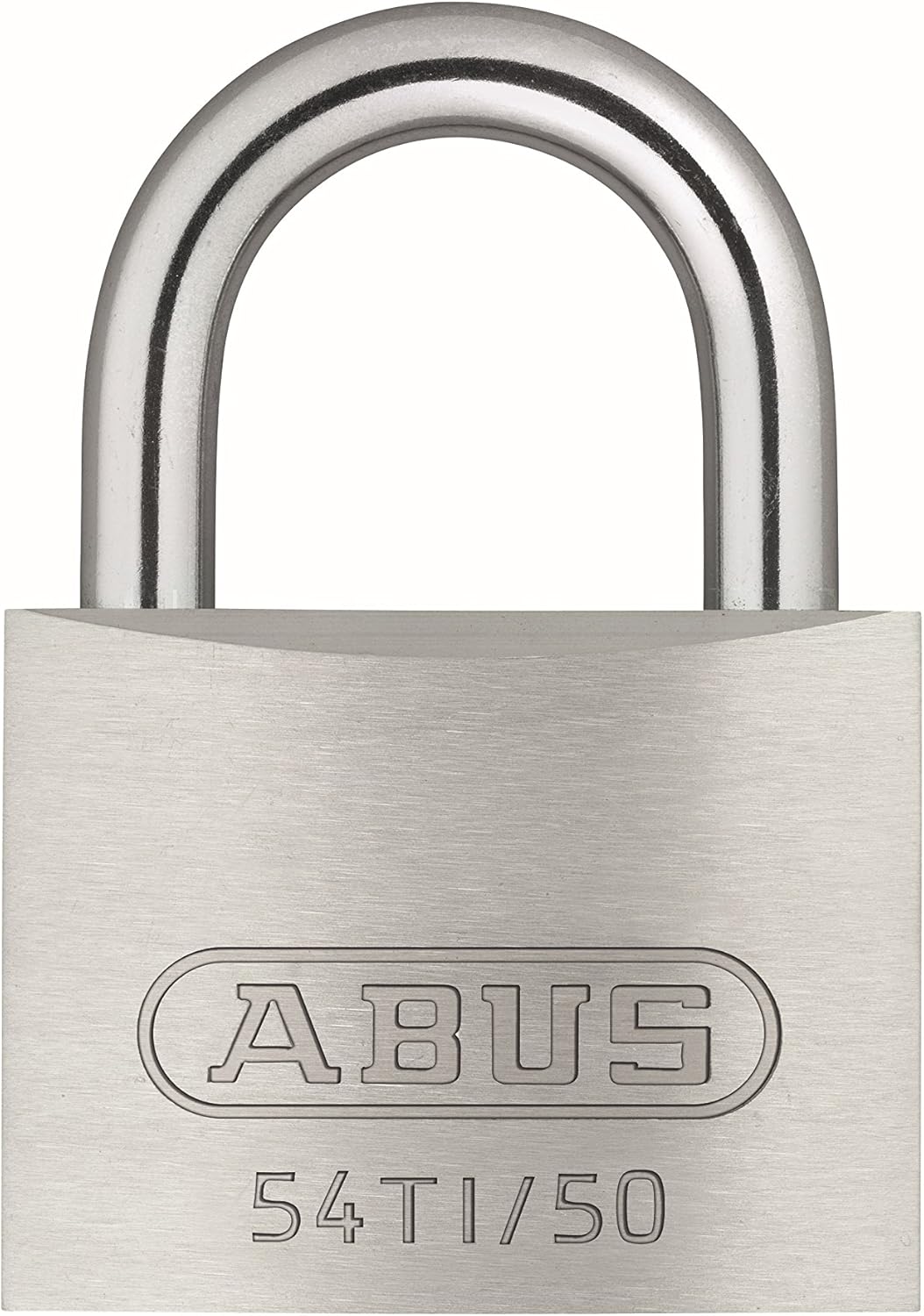 ABUS 54TI/50 54 Lock Tag Vorhängeschloss Vorhangschloss, silber 50 mm Standardbügel, 50 mm Standardb