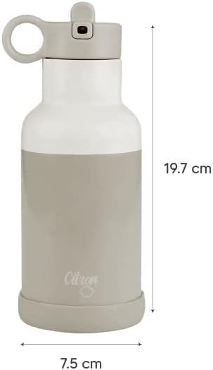 Citron - Vakuumisolierte Edelstahl-Wasserflasche für Kinder – 350 ml Zitrone Zitrone 350ml, Zitrone