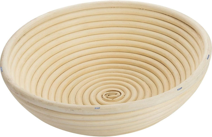 Westmark Gärköbchen-Set, 2tlg., Gärkörbchen rund + Bezug, Peddigrohr/Baumwolle, Hellbeige/Beige, 320