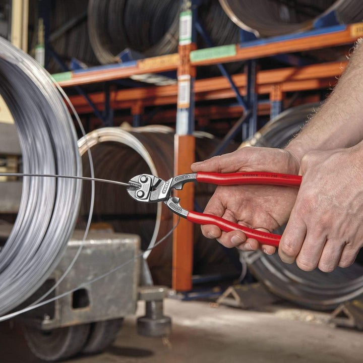 Knipex CoBolt® Kompakt-Bolzenschneider schwarz atramentiert, mit Kunststoff überzogen 200 mm 71 31 2