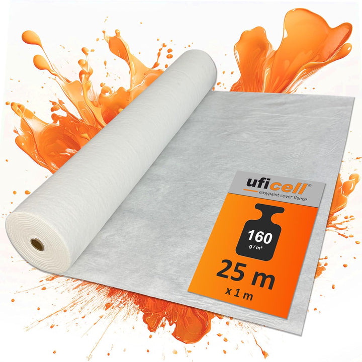 easyliner® selbsthaftendes Malerabdeckvlies [25 m²] premium Qualität Schutzvlies Abdeckvlies, Gewich