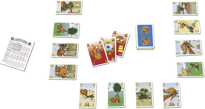 AMIGO Spiel + Freizeit Spielkarten 01907 - LAMA & Spiele 2920 - Biberbande