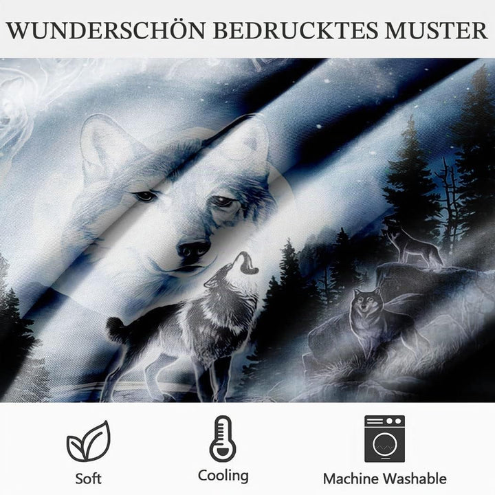 Zomer Bettwäsche Set 135x200 cm 2teilig Bettbezug Mikrofaser Bettwäsche Deckenbezug mit Moonlight Wo