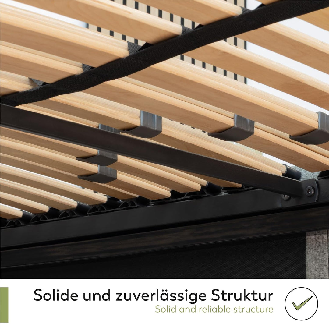 i-flair® Lattenrost 90x200 cm, Lattenrahmen - für alle Matratzen geeignet - alle Grössen, 90x200 cm