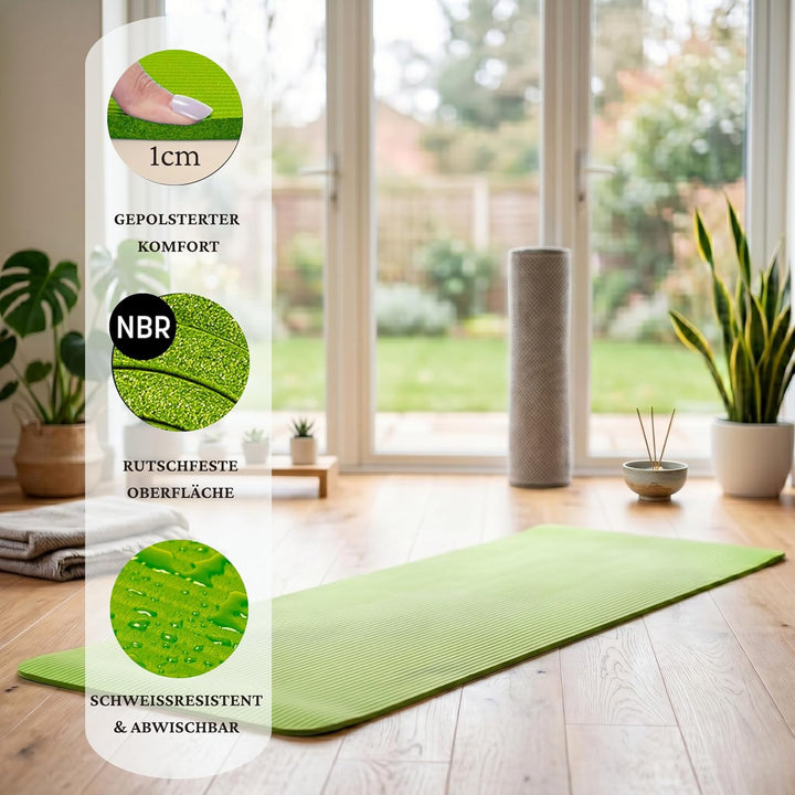 Yogamatte, Fitnessmatte Rutschfest Und Trainingsmatte, Yoga Matte Dicker, Sportmatte Dicke, Gym Matt