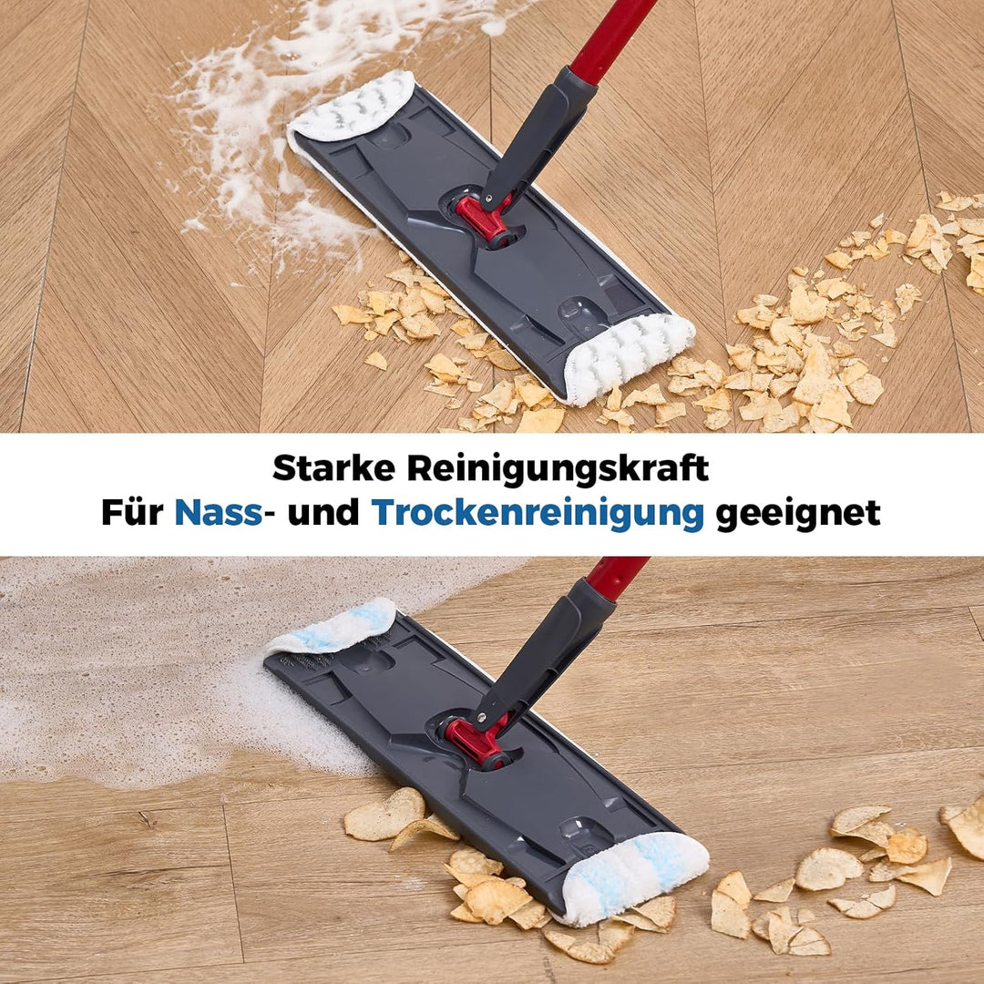 Mikrofaser Ersatzbezug für Vileda H2PrO Bodenwischer, Waschbar & Wiederverwendbar, Entfernt hartnäck