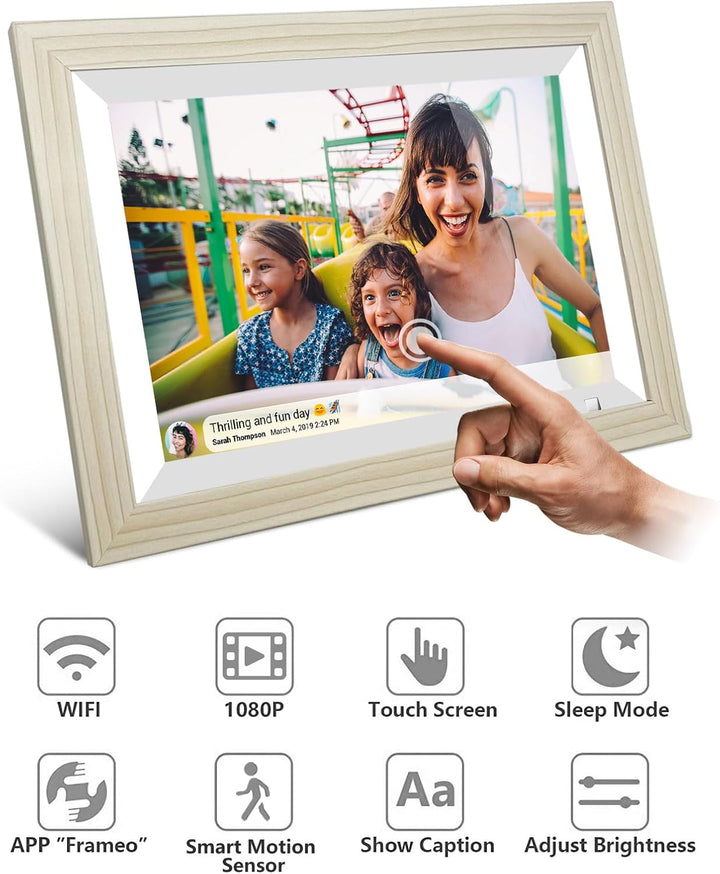 Cytem 10.1 Zoll Digitaler Bilderrahmen | WLAN mit FrameO Software | 32GB | Bewegungssensor | Automat