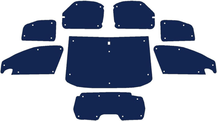 Fensterrollo-Set für Peugeot Partner Tepee (2008–2018), komplettes Set/Öffnung für Heckscheibe, wend